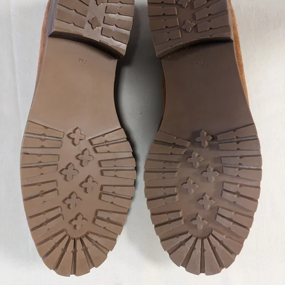 Talbot's Cassidy Brown Suede Loafers with Shearling Lining- Size 7 M - Picture 6 of 13